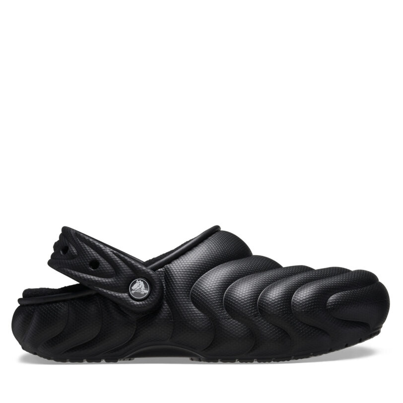 Чехли Crocs Classic Lined Overpuff Clog 210059 Черен цвят на ниска цена
