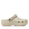 Чехли Crocs Classic Platform Clog W 206750 Бежов цвят на ниска цена