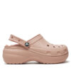Чехли Crocs Classic Platform Lined Clog W 207938 Розов цвят на ниска цена