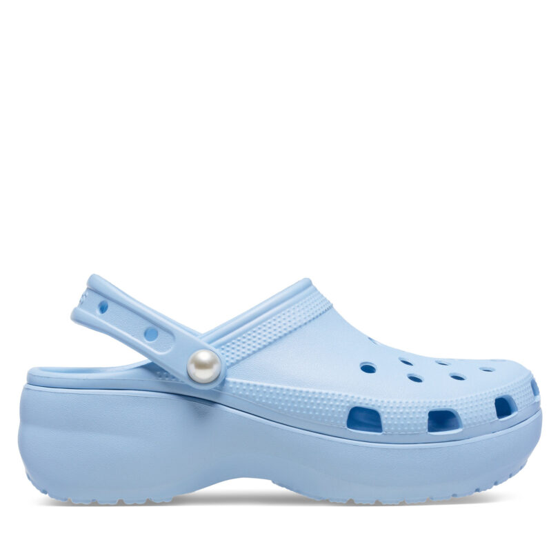 Чехли Crocs Classic Platform Pearl Clog 211231 Син цвят на ниска цена