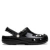 Чехли Crocs Classic Studded Clog 210390 Черен цвят на ниска цена