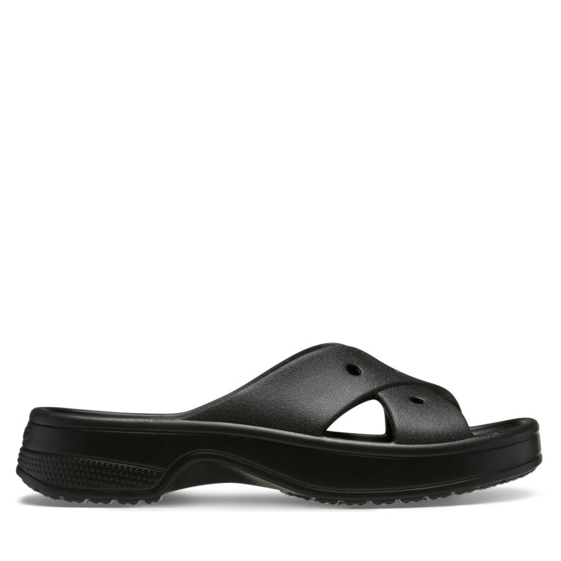 Чехли Crocs Classic Women's Cross Strap 210840 Черен цвят на ниска цена
