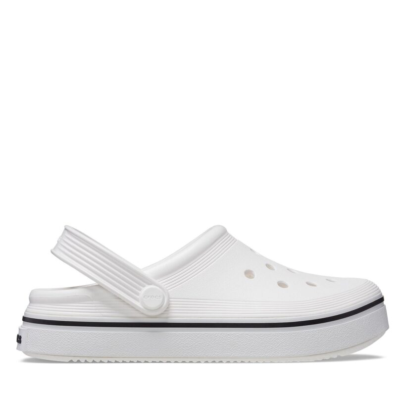 Чехли Crocs Crocs Crocband Clean Clog Kids 208477 Бял цвят на ниска цена