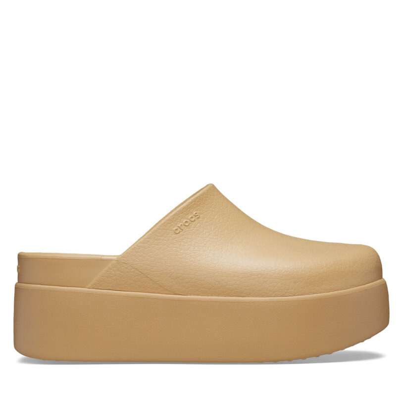 Чехли Crocs Dylan Platform Clog 209870 Кафяв цвят на ниска цена
