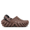 Чехли Crocs Echo Clog 207937 Кафяв цвят на ниска цена