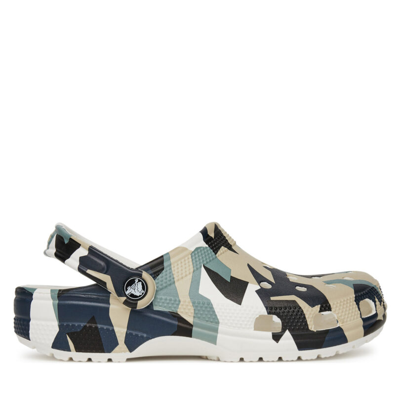 Чехли Crocs Geo Camo Clog 211009 Цветен цвят на ниска цена