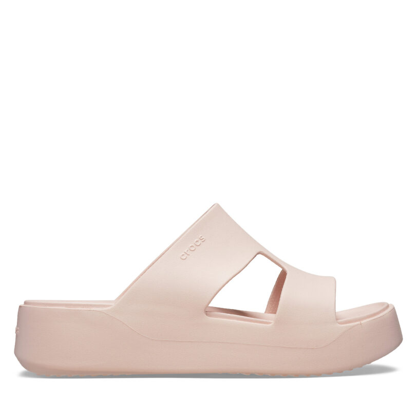 Чехли Crocs Getaway Platform H-Strap 209409 Екрю цвят на ниска цена