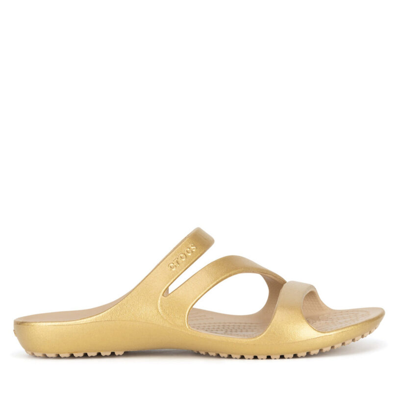 Чехли Crocs KADEE II METALLIC SANDAL W 210147-710 Златист цвят на ниска цена