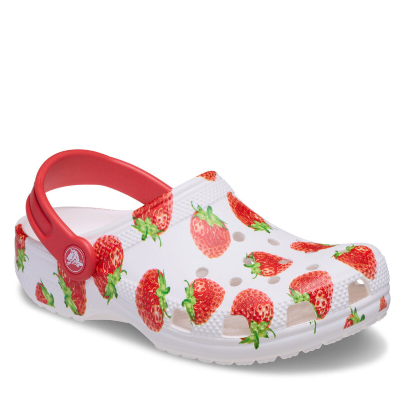 Чехли Crocs Kids’ Classic Fresh Fruits Clog 211020 Бял цвят на ниска цена