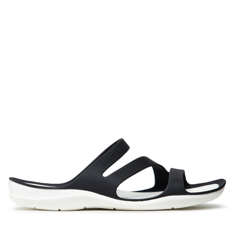 Чехли Crocs Swiftwater Sandal W 203998 Черен цвят на ниска цена