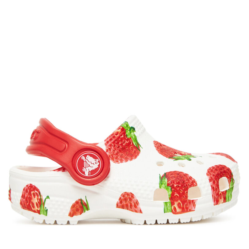 Чехли Crocs Toddler Classic Fresh Fruits Clog 211170 Бял цвят на ниска цена