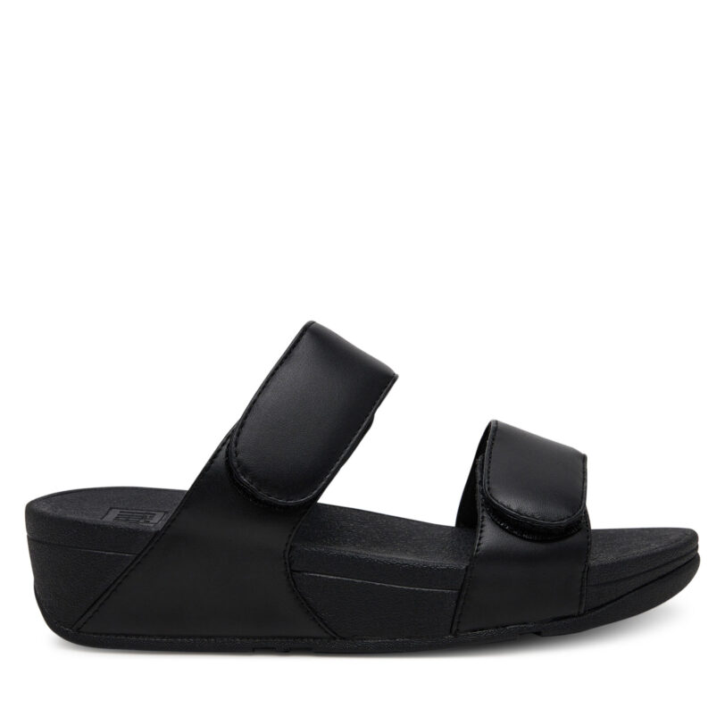 Чехли FitFlop FV6 090 Черен цвят на ниска цена