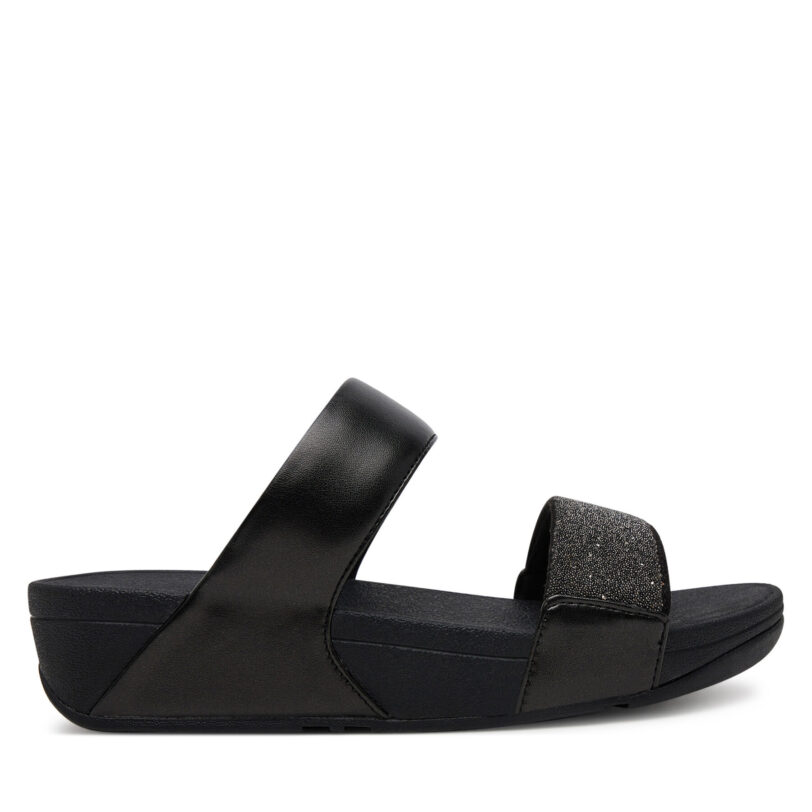 Чехли FitFlop GB6 090 Черен цвят на ниска цена