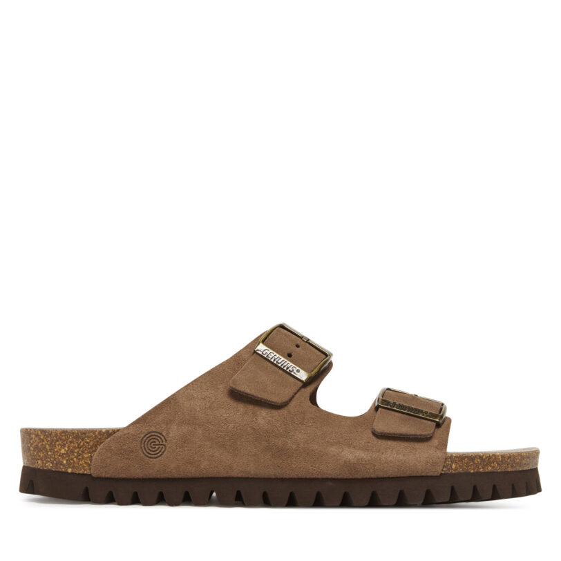 Чехли Genuins Hawaii Velour G106238 Кафяв цвят на ниска цена