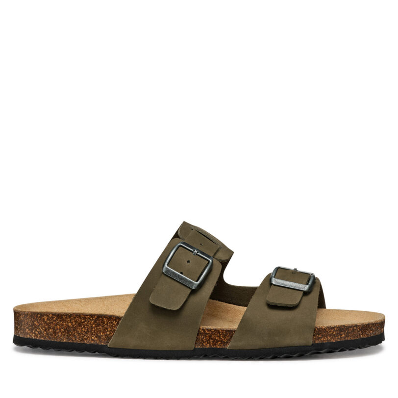 Чехли Geox U Sandal Ghita U159VB 00032 C3009 Каки цвят на ниска цена