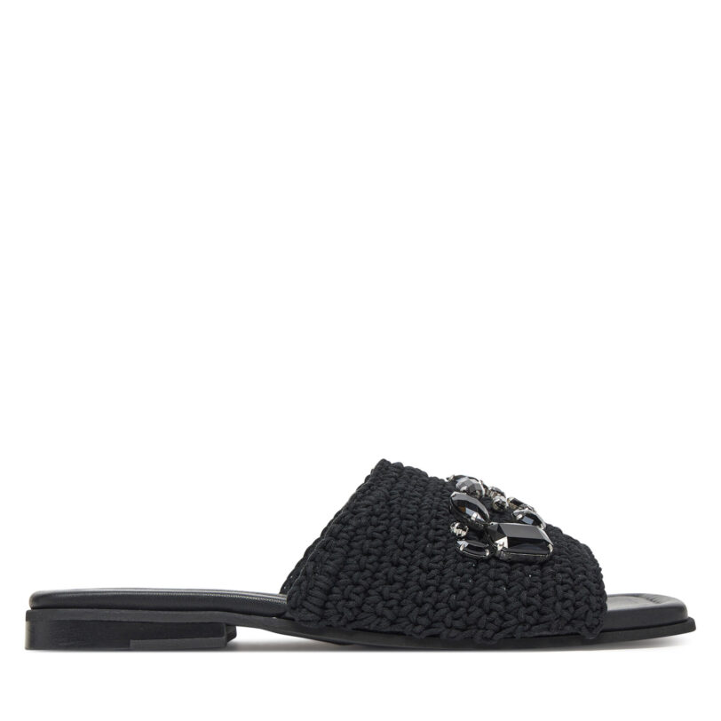 Чехли Inuikii Classic Suede Velcro 70104-367 Черен цвят на ниска цена