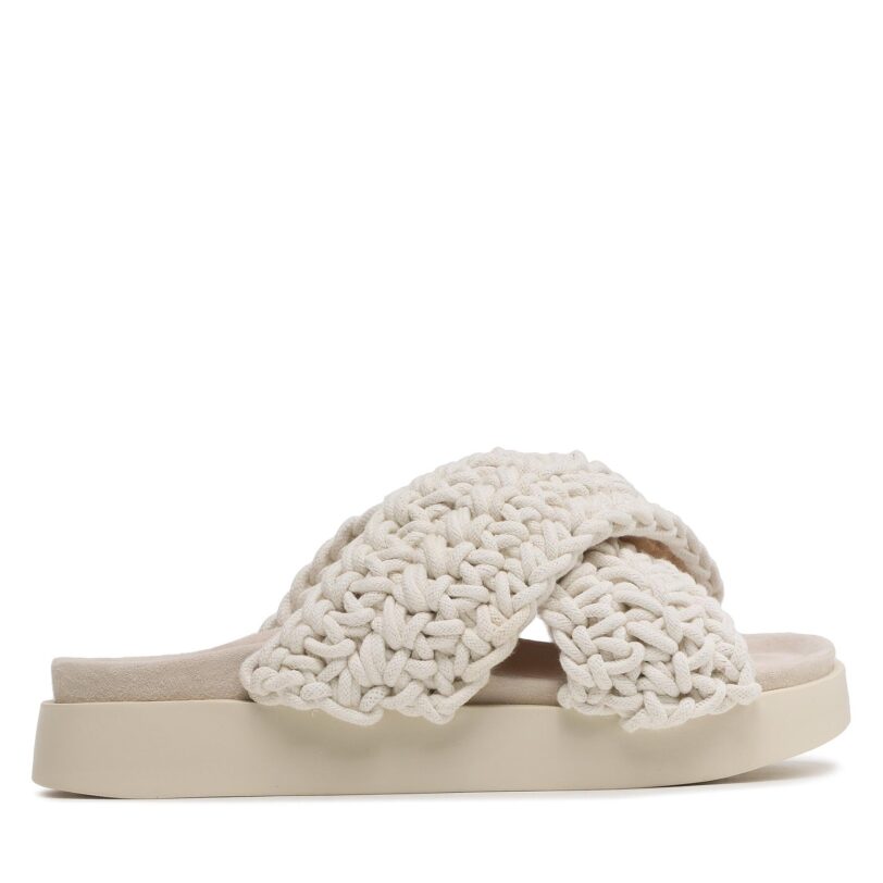 Чехли Inuikii Woven 70104-105 Бял цвят на ниска цена