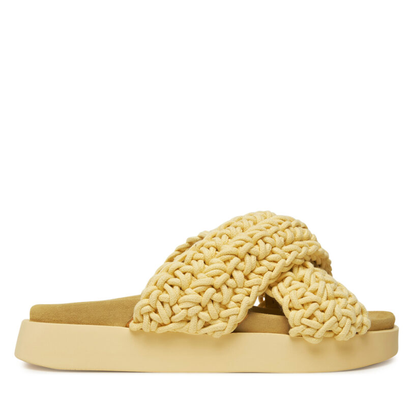 Чехли Inuikii Woven 70104-105 Жълт цвят на ниска цена