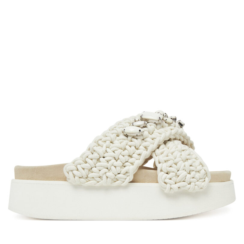 Чехли Inuikii Woven Stones Platform 70103-106 1100 Екрю цвят на ниска цена