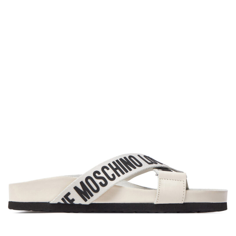 Чехли LOVE MOSCHINO JA28263G0IIX110A Екрю цвят на ниска цена