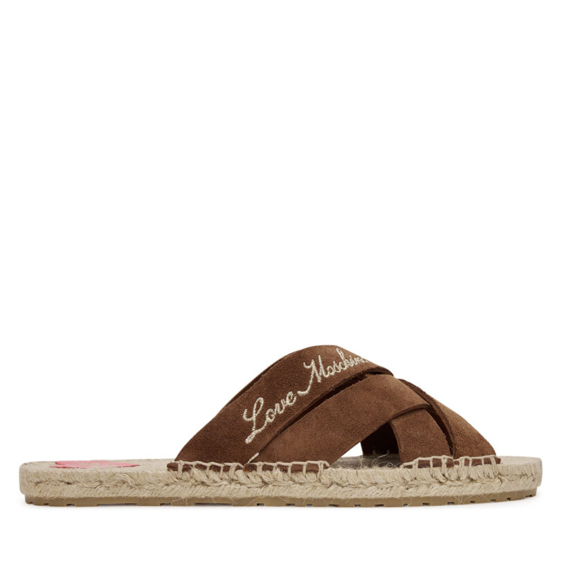 Чехли LOVE MOSCHINO JA28362G0MIG0300 Кафяв цвят на ниска цена