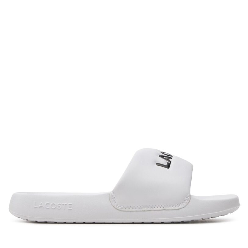 Чехли Lacoste Serve Slide 1.0 747CFA0032 Бял цвят на ниска цена