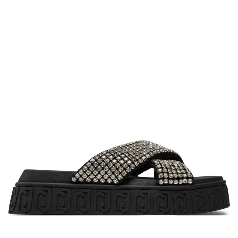 Чехли Liu Jo Lovely Sandal 02 BA4133 TX421 Черен цвят на ниска цена