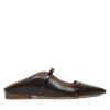 Чехли MALONE SOULIERS Maureen Flat 330 Кафяв цвят на ниска цена