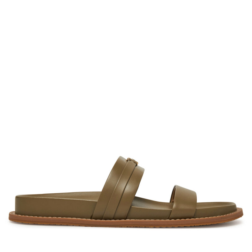 Чехли MICHAEL Michael Kors Mandy Flat Sandal 40S5MAFS2L Зелен цвят на ниска цена