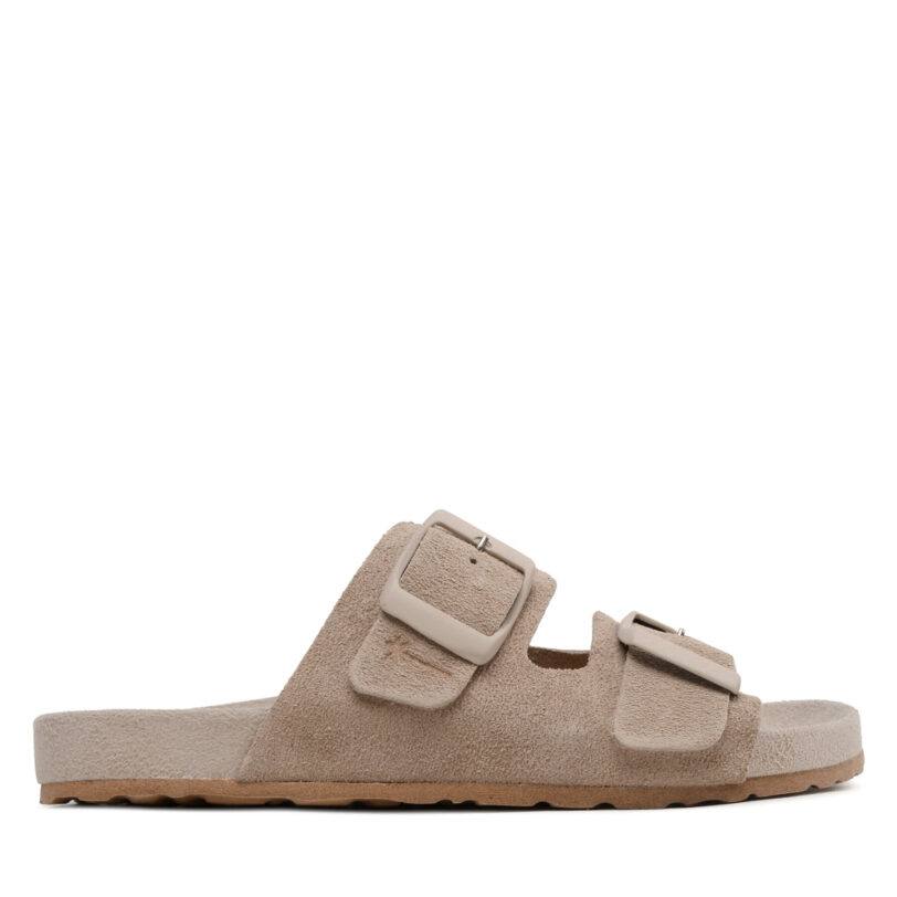 Чехли Manebi Suede Traveler Nordic Sandals W 1.9 RT Кафяв цвят на ниска цена