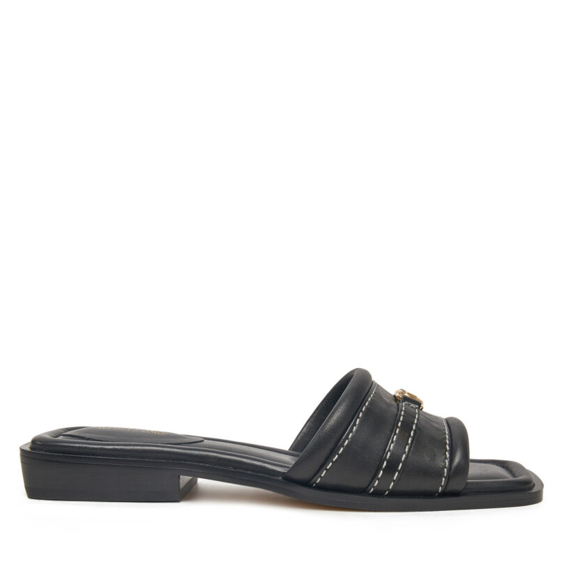 Чехли Michael Kors Mandy Slide 40R5MAFS2L Черен цвят на ниска цена