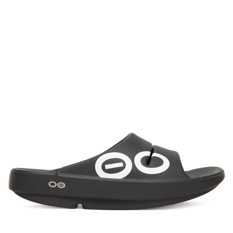 Чехли OOfos Ooahh Sport Intl Last Черен цвят на ниска цена