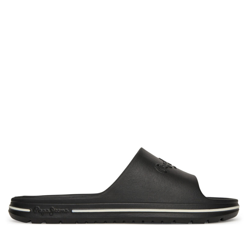 Чехли Pepe Jeans Beach Slide M PMS70159 Черен цвят на ниска цена