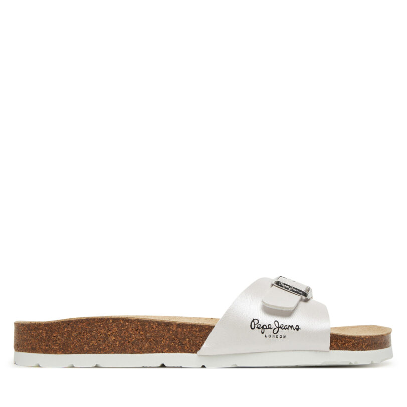 Чехли Pepe Jeans PLS90615 Бял цвят на ниска цена