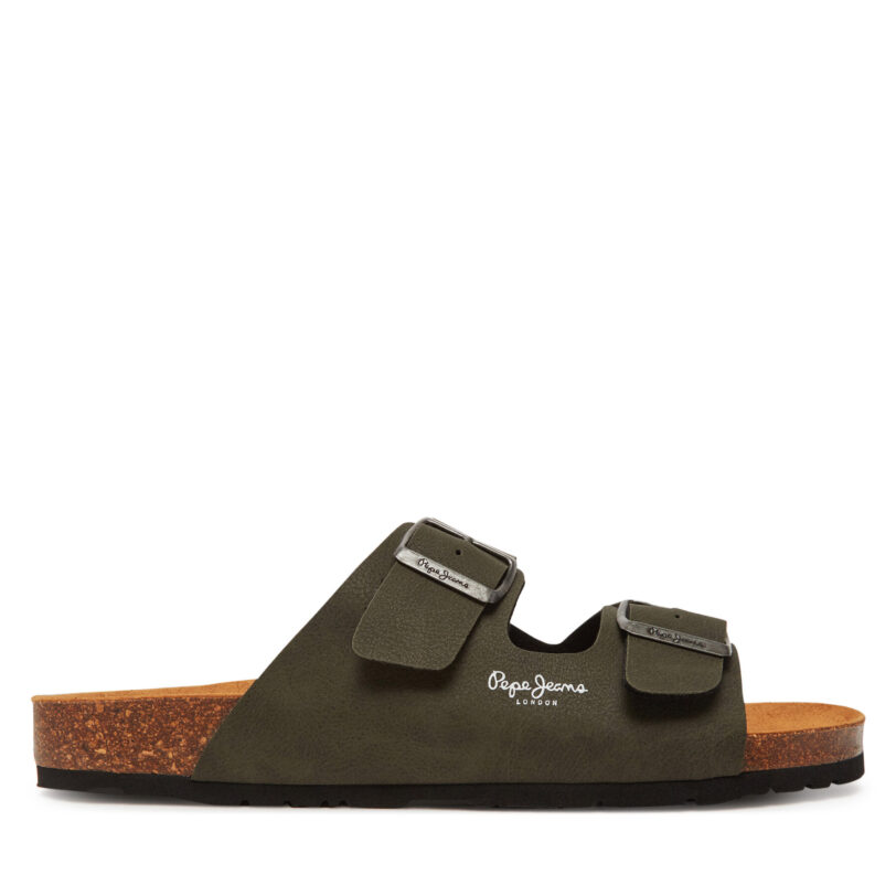 Чехли Pepe Jeans PMS90110 Каки цвят на ниска цена