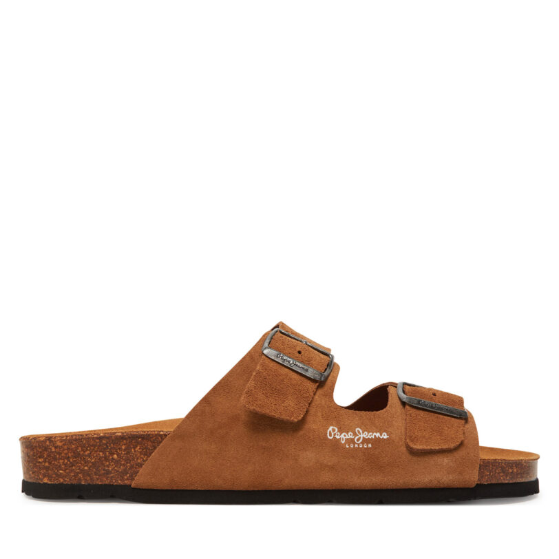 Чехли Pepe Jeans PMS90112 Бежов цвят на ниска цена