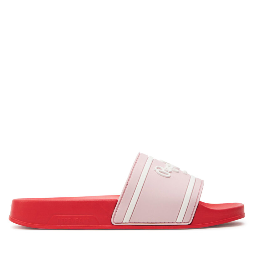Чехли Pepe Jeans Slider Logo G PGS70061 Розов цвят на ниска цена