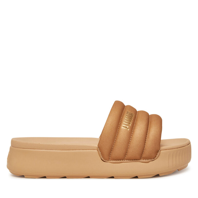 Чехли Puma Karmen Slide Puffy Wns Aqua Metallics PU 400679 02 Златист цвят на ниска цена