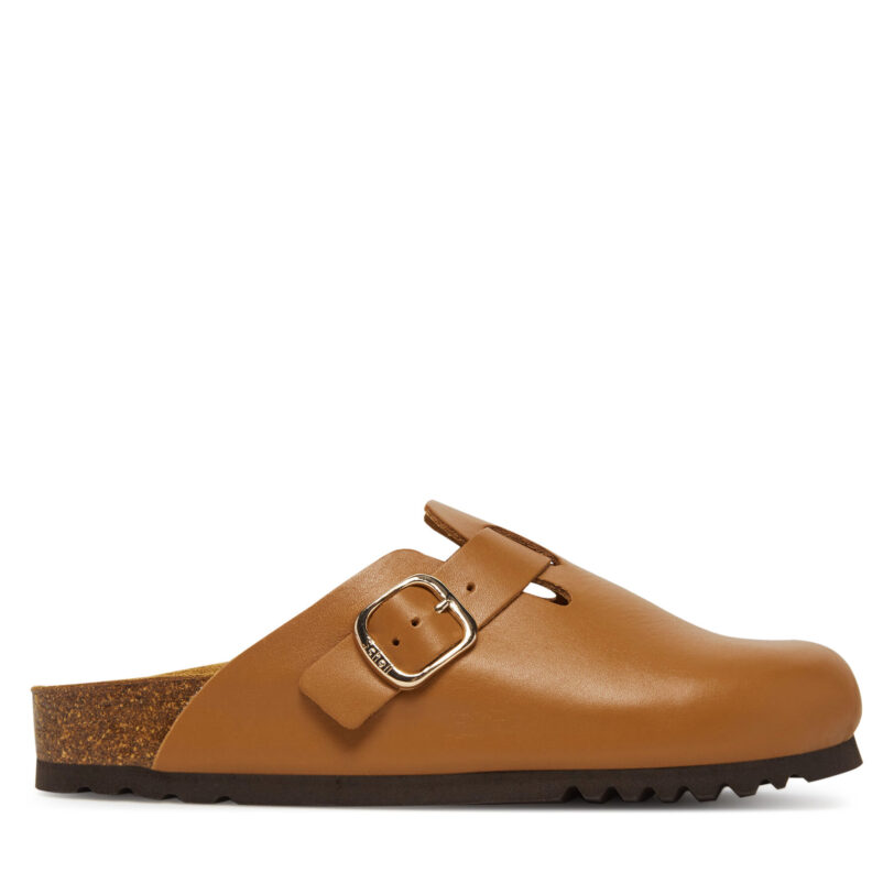 Чехли Scholl Fae New F31817 Кафяв цвят на ниска цена