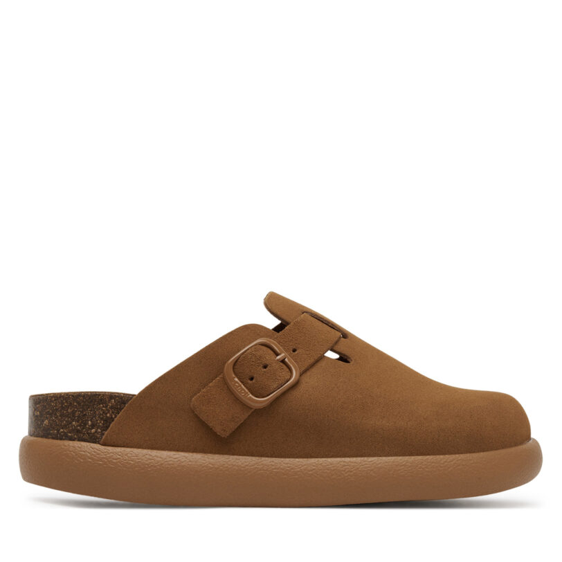 Чехли Scholl Fea Chunky F32257 Кафяв цвят на ниска цена