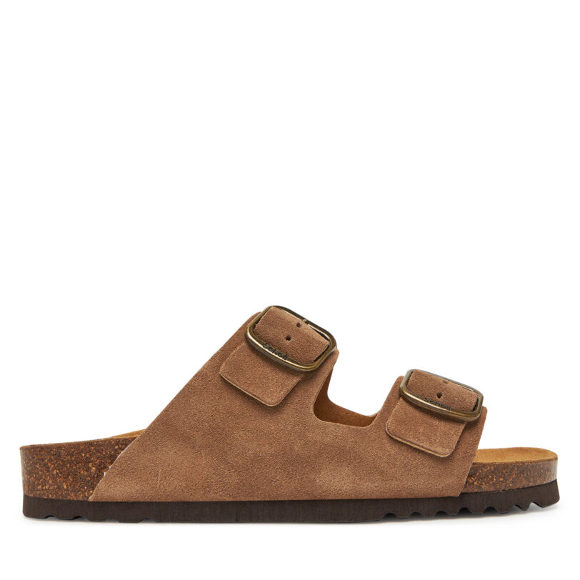 Чехли Scholl Josephine F32165 Кафяв цвят на ниска цена