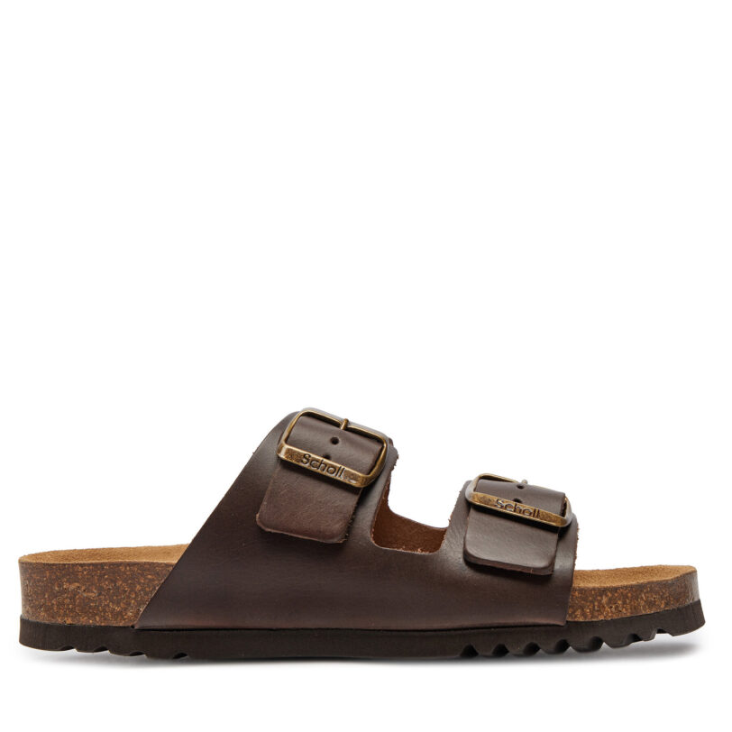 Чехли Scholl Julien F30076 Кафяв цвят на ниска цена