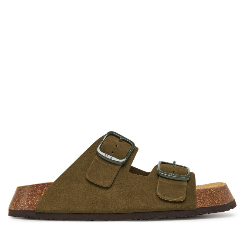 Чехли Scholl Noelle 24 F32269 1147 390 Зелен цвят на ниска цена
