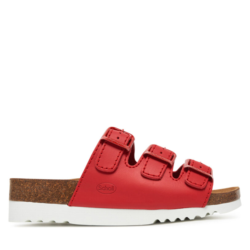 Чехли Scholl Rio Wedge Ad MF32151 Червен цвят на ниска цена