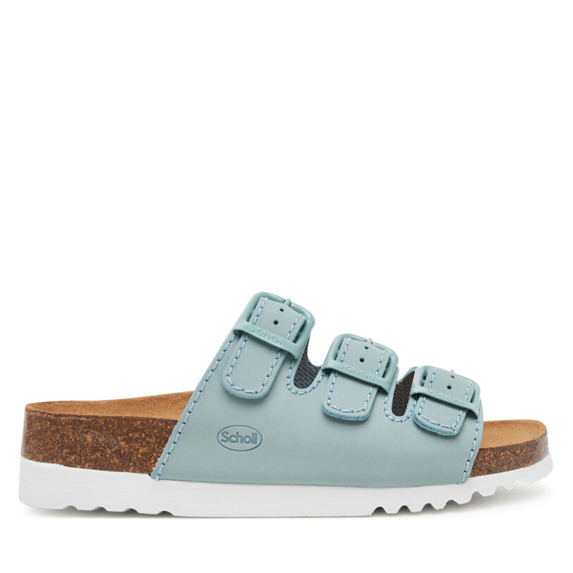 Чехли Scholl Rio Wedge Ad MF32152 Син цвят на ниска цена