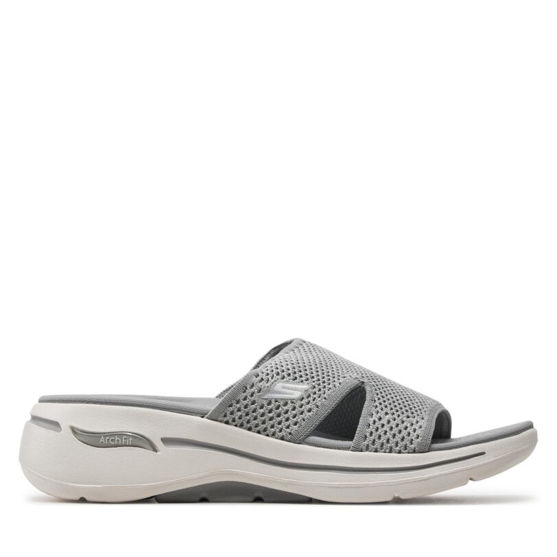 Чехли Skechers Go Walk Arch Fit Sandal-Joyful 140274/GRY Сив цвят на ниска цена