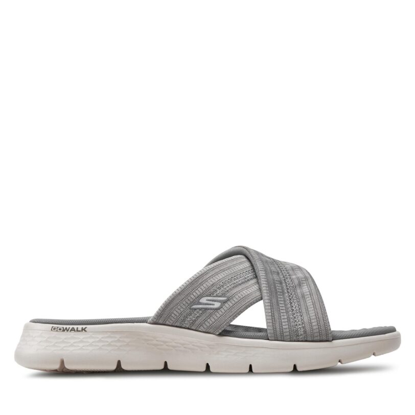 Чехли Skechers Go Walk Flex Sandal-Impressed 141420/GRY Сив цвят на ниска цена
