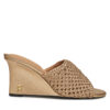 Чехли Tommy Hilfiger Crochet Metallic Lthr Wedge Mule FW0FW08812 Златист цвят на ниска цена