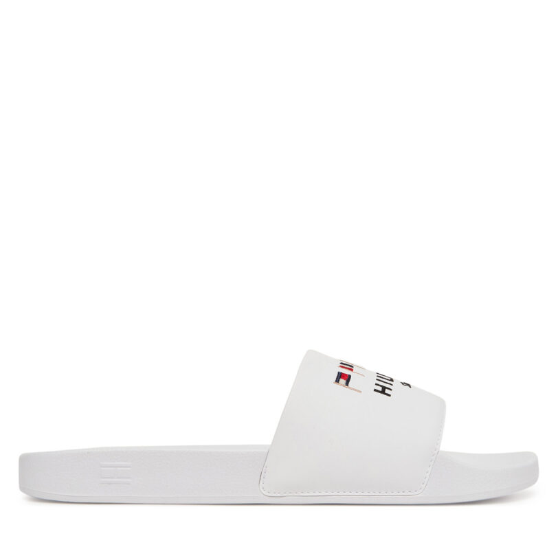 Чехли Tommy Hilfiger Flags Pool Slide FM0FM05431 Бял цвят на ниска цена