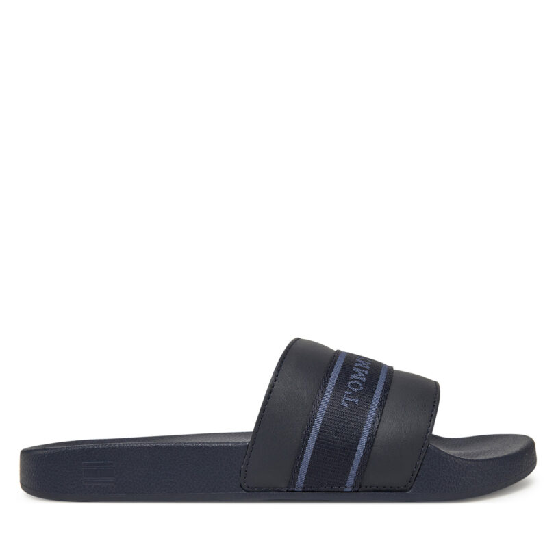 Чехли Tommy Hilfiger Hilfiger Poolside With Webbing FW0FW08529 Тъмносин цвят на ниска цена